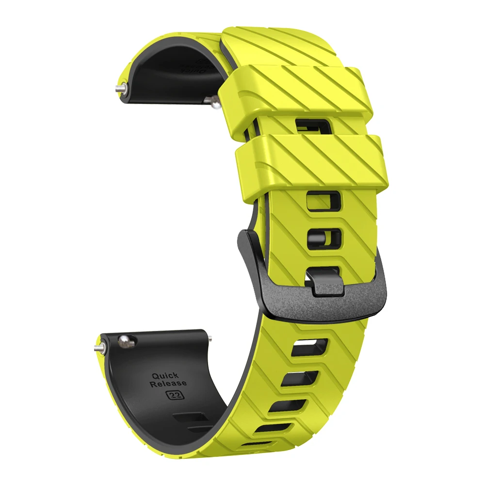Sport Silicone Watch Band – 22mm Replacement Wristband Accessory