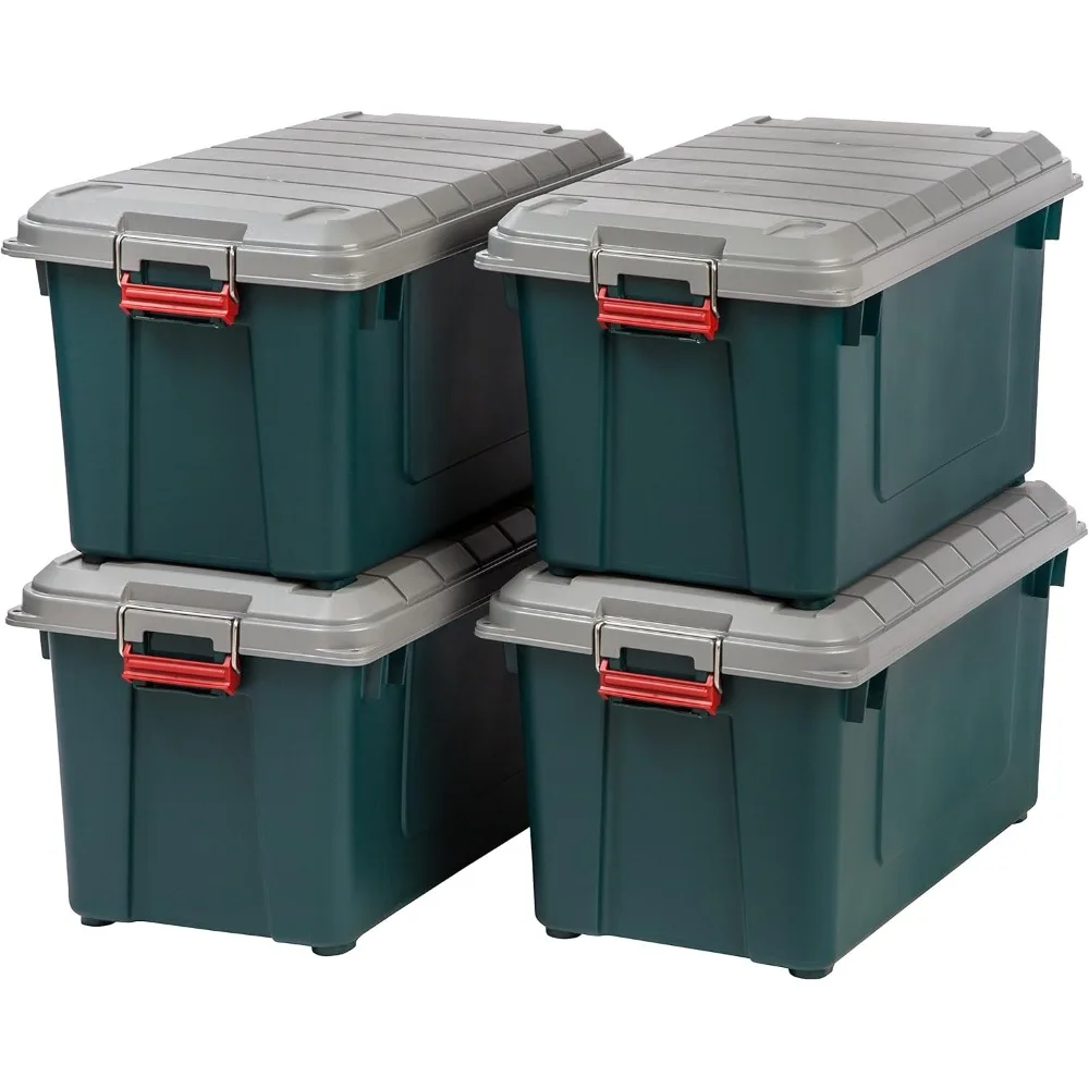 

Пластиковые ящики для хранения IRIS USA, сверхмощные хозяйственные тоуты для хранения с прочной крышкой и надежными защелками, гаражом и о