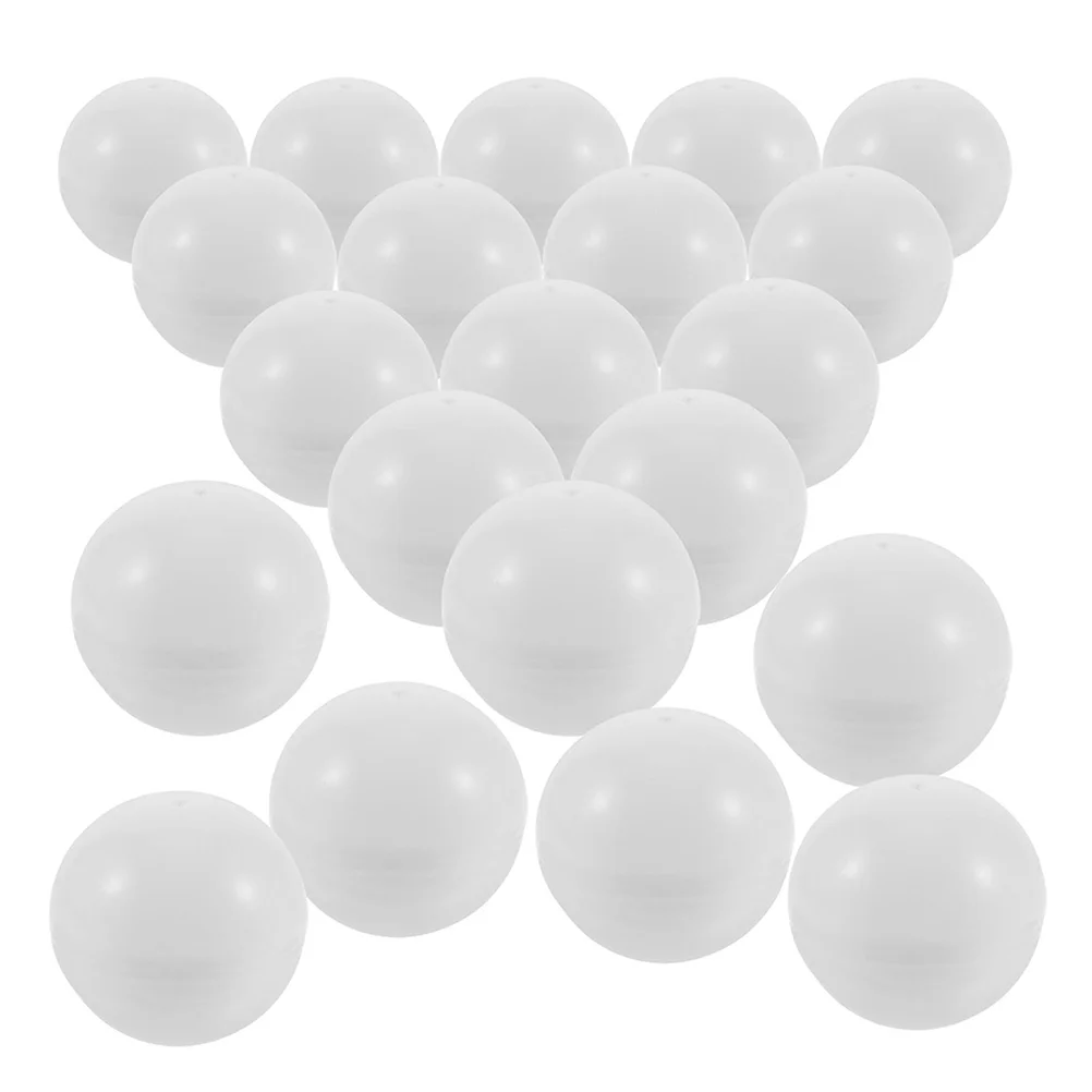 

30Pcs Round Vending Machine Capsules 4Cm Small Lottery Balls Bingo Raffle Drawing Balls Hollow Plastic Openable Balls White