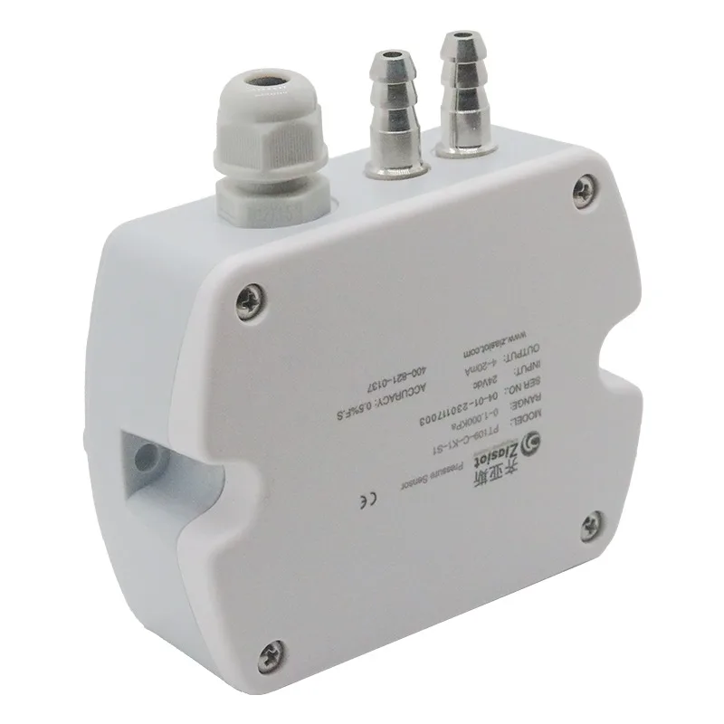 

PT230BN Low Differential Pressure Sensor with Analog Output Digital Wind Hvac Air Pressure Transducer Monitor