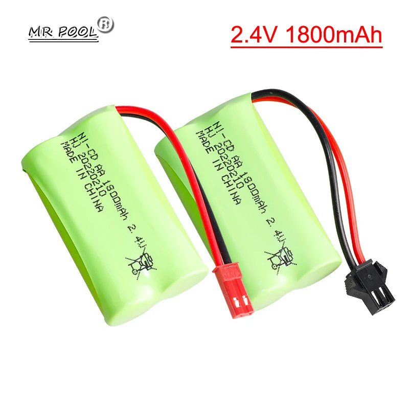 Batteria Ricaricabile 6V 700mAh AA Ni-CD | Connettore SM 2P per Giocattoli, RC, Power Bank, Tablet LTE | Giallo
