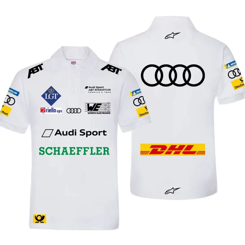 Мужская хлопковая рубашка-поло с коротким рукавом