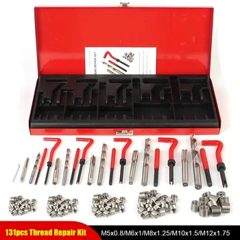 Strumenti per auto Kit di attrezzi per la riparazione del filo blocco motore ripristino del Set danneggiato accessori per auto 88/131 pezzi M5 M6 M8 M10 M12