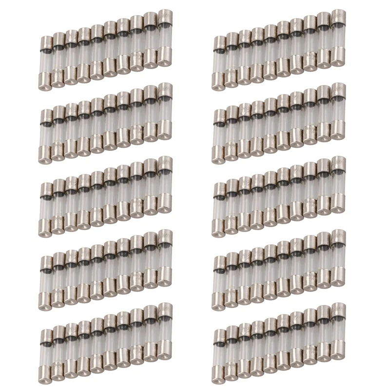 

100Pcs 250V 0.2A 200MA Quick Fast Blow Glass Fuses Tubes 5Mm X 20Mm