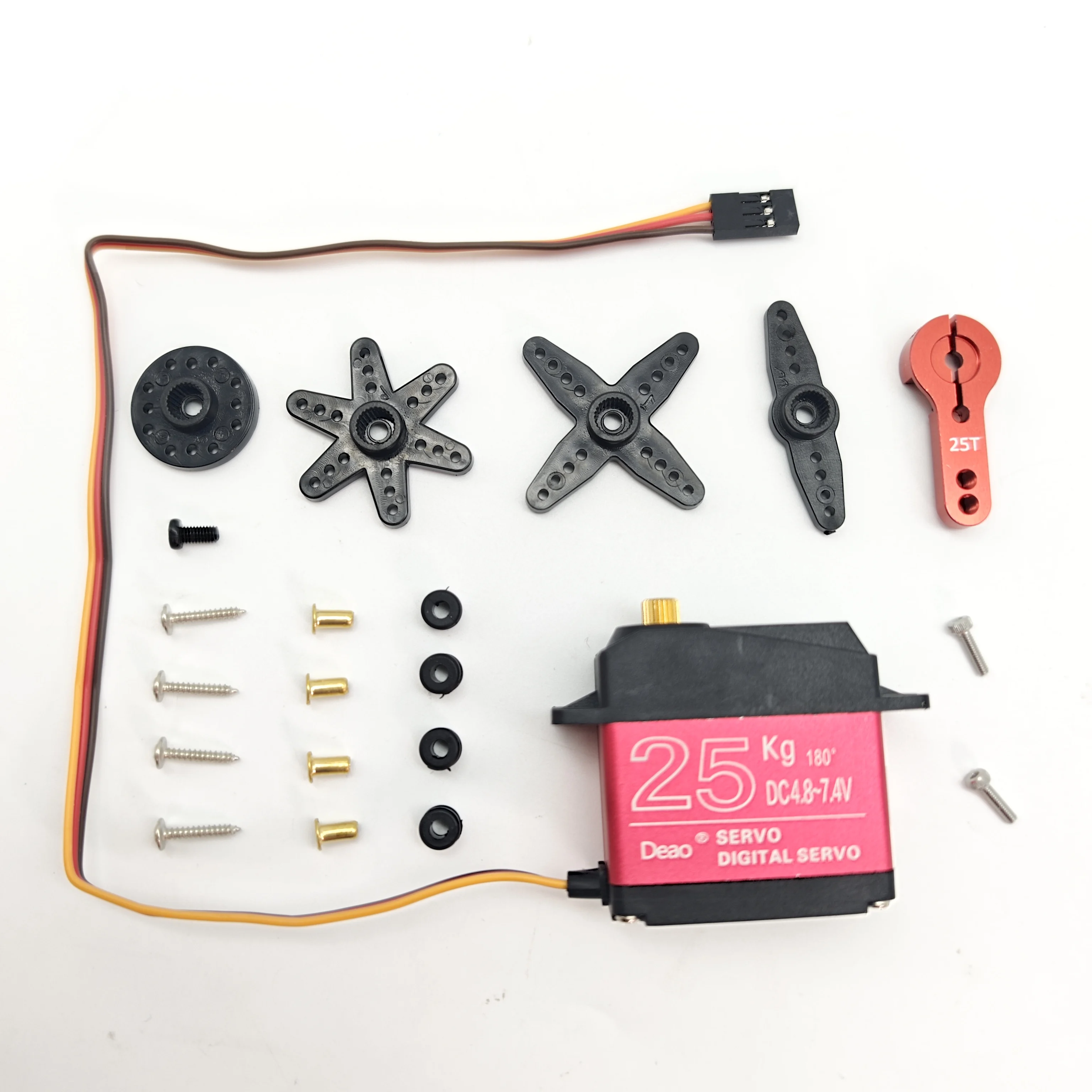 Servomoteur RC 20kg 25kg 180° 270° avec bras - Pièces électronique RC