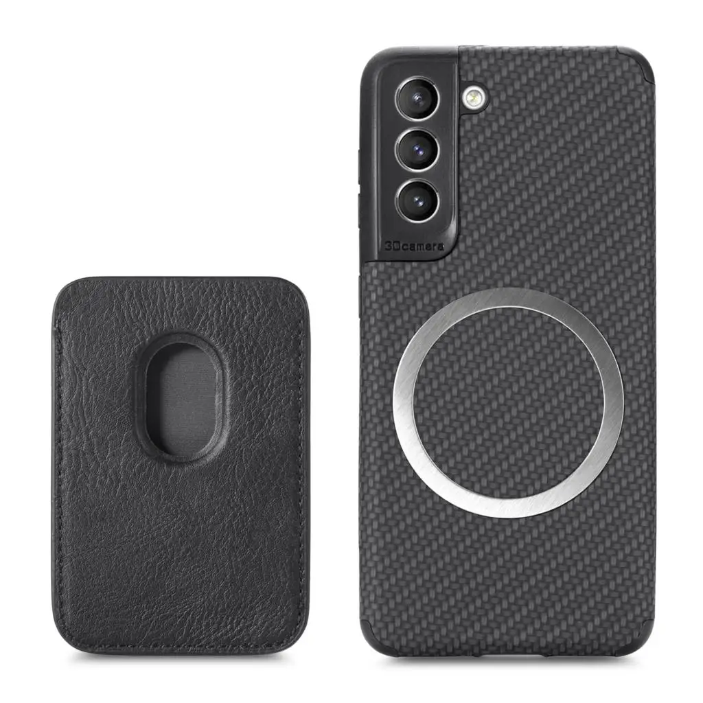 Magnetic Magsafe Wallet Card Holder with Wireless Charging Capability