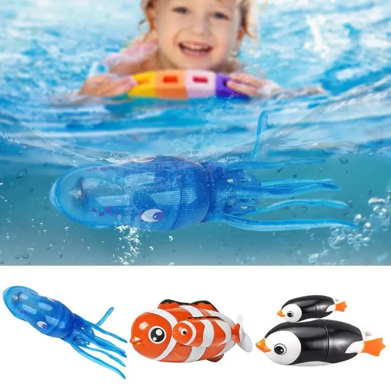 

Электрическая игрушка для дайвинга с изображением морских животных, милая Забавная детская игрушка для ванной и душа, игрушка с изображением животных для игр в воде, детская игрушка для ванны, игры в бассейн