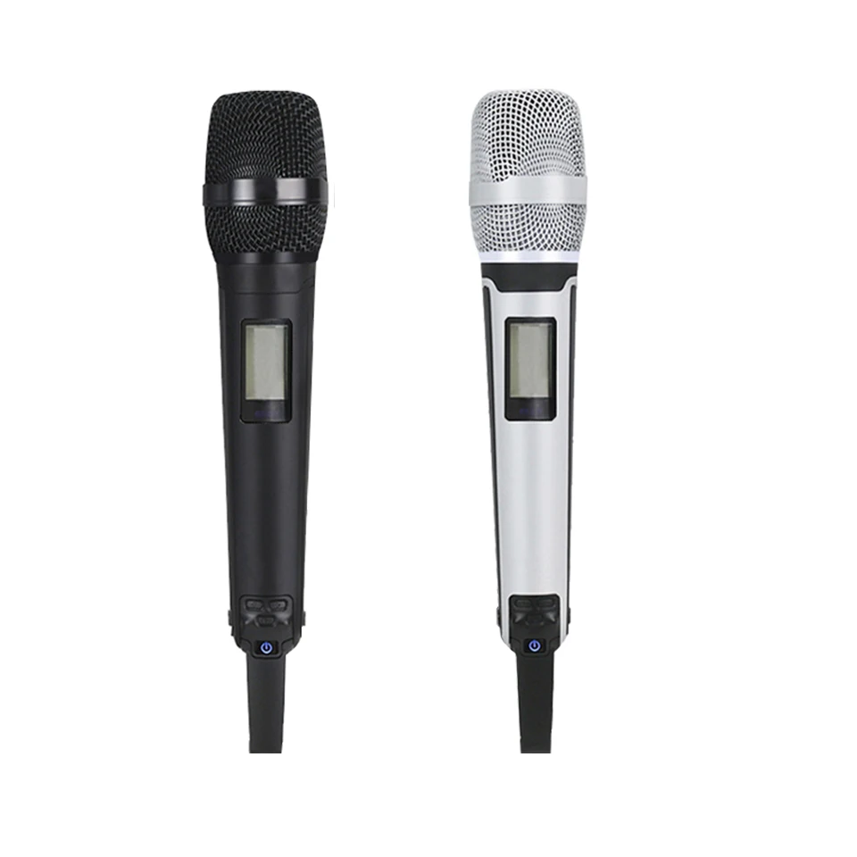 SOM SKM9100 싱글 리시버 더블 핸드 헬드 마이크, 다중 색상 하이 퀄리티, 500-599MHz, 600-699MHz