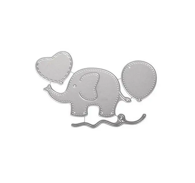 코끼리 동물 금속 절단 다이 스텐실 스크랩북 Diy 앨범 스탬프 종이 카드 엠보싱 장식 공예 칼 금형