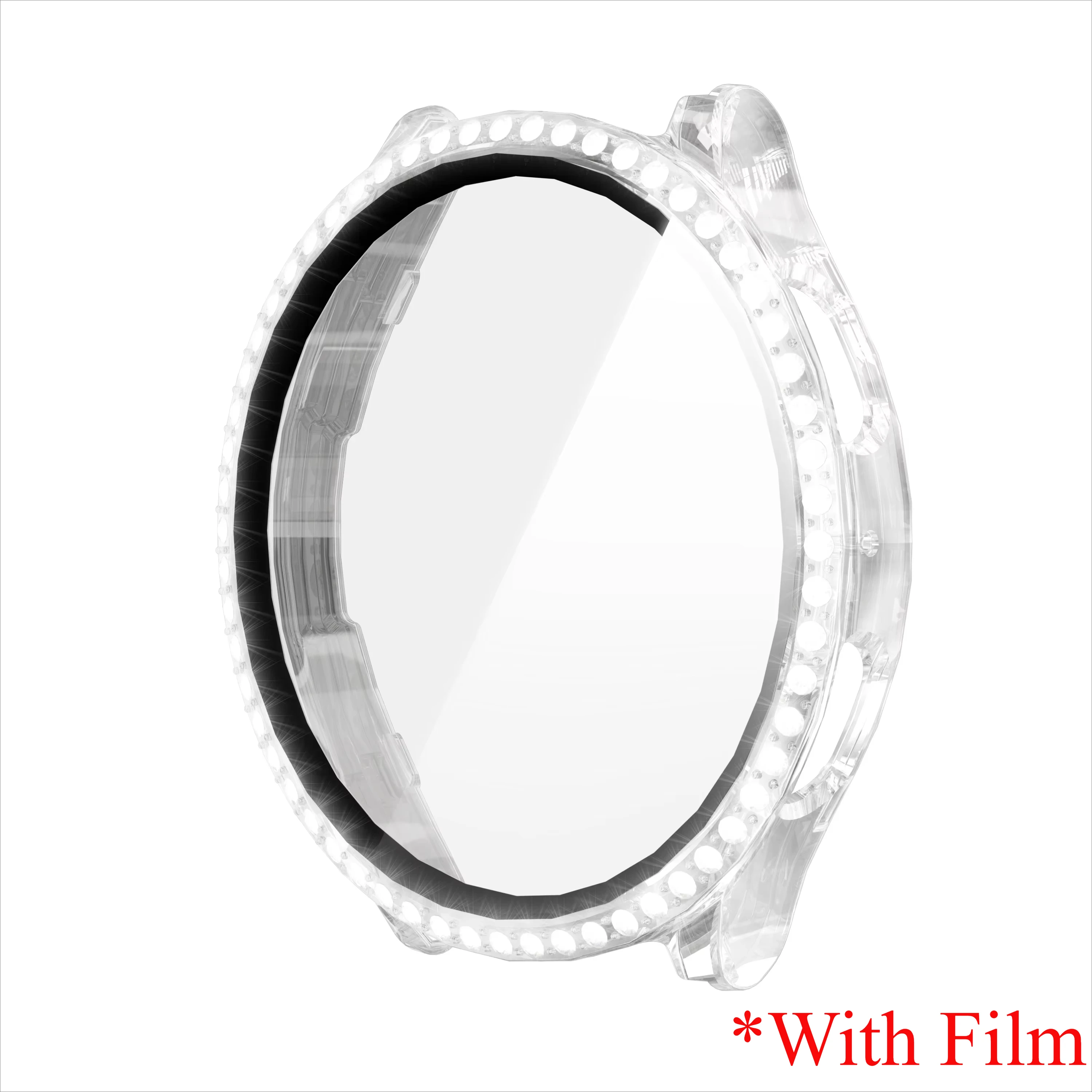 Sparkling Diamond Glass Case with Screen Protector for Samsung Galaxy Watch 7