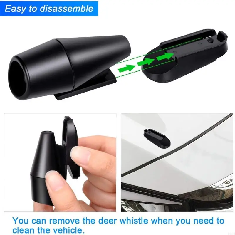 96GB Pair Car Deer Animal Alert Warning Whistles Safety Sound Alarm Warning Devices for Motorcycle ATV