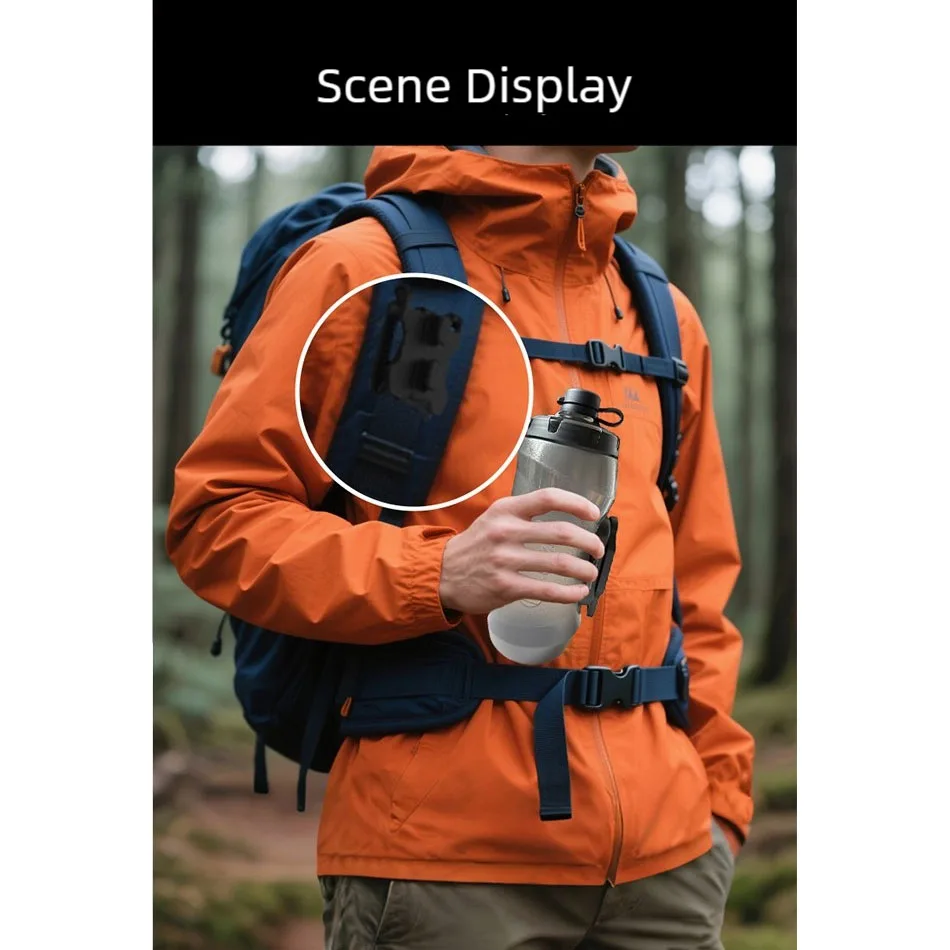 OsmaR Magnets Bottle Bicycle Quick-Release Water Bottle Engineered 450/600/750ML Attached Bottle Cage Magnetic Mounting Bases view 3