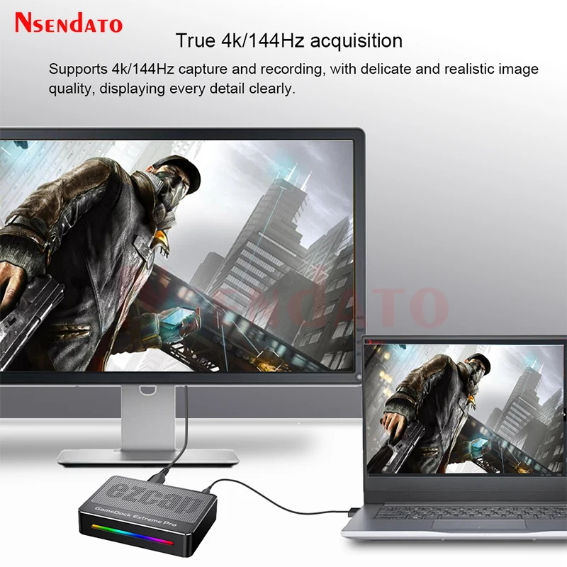 Ezcap401 Gamedock Extreme Pro USB 3.2 Type C 4Kp30 HDMI2.1 HDR Video Capture Card with 3.5mm HDMI Game Video Recorder For PC TV