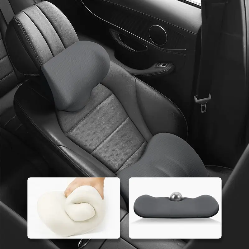 Super Comfy Car Headrest Pillow, Car Pillow for Neck Pain Relief with  Adjustable Strap, 100% Memory Foam & Breathable Removable Cover, Ergonomic