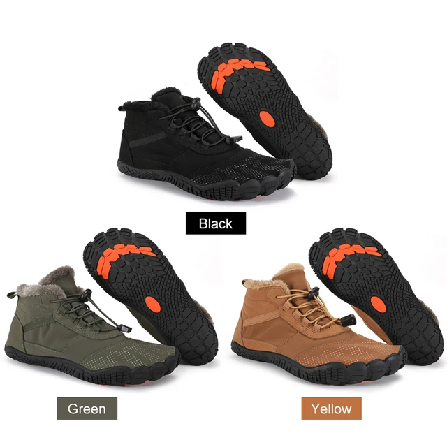 SPIEZ Zapatillas Minimalistas Barefoot Hombre Mujer - Zapatos Descalzos  Crossfit, Zero Drop Escarpines für Trekking Correr Formación Negro Naranja