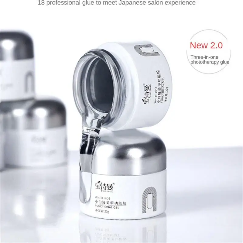 

Strong Nail Glue Gel 20g UV Construction Gel Quick Builder Extend Varnish White Clear Nails Art Design Nail Gel Extension Glue