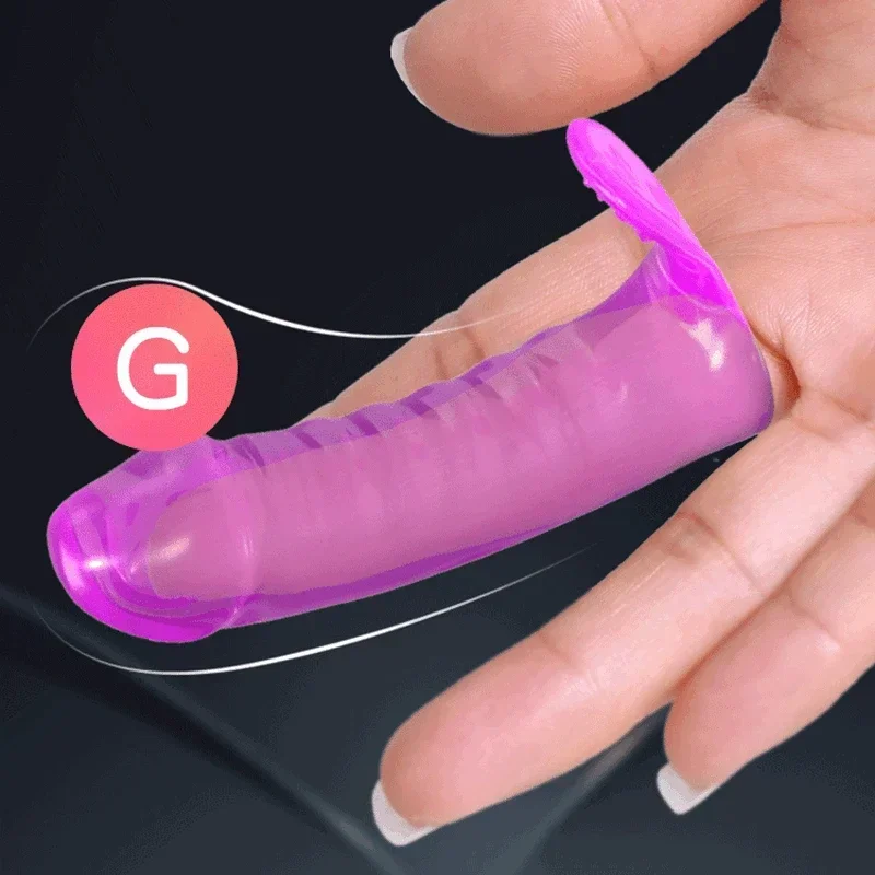 Sex Toys Finger Sleeves G Spot Vagina Stimulator Clit Massager Female Masturbator Condom Sex Toy For Adult Women Lesbian Couples Supplies sex toys