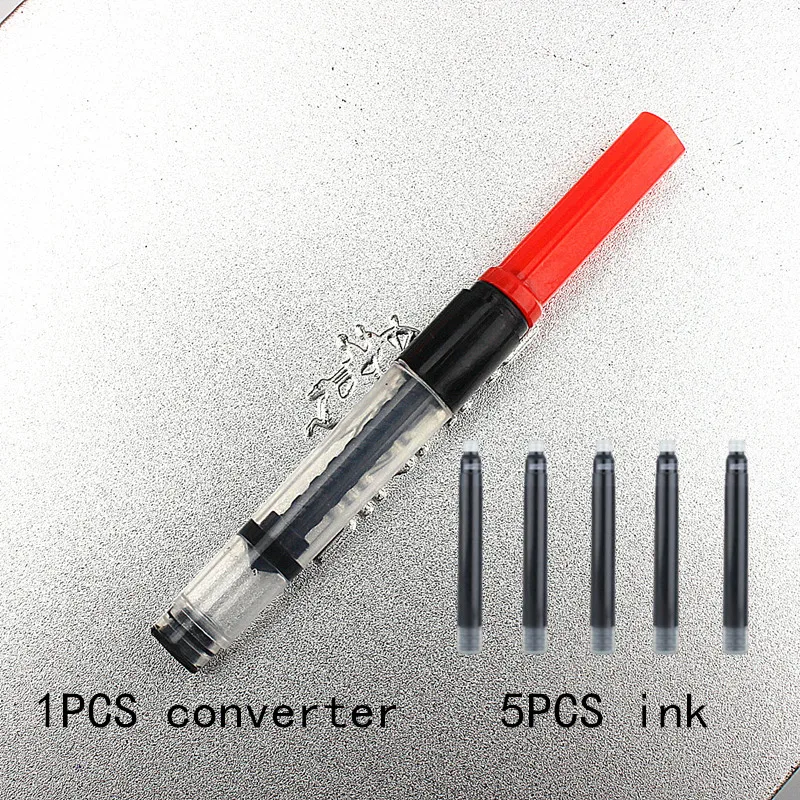 Rotary ink Absorber Filler Cartridge Ink Converter Fountain Pen Ink Suction Device Pipette Instrument Tool Pen Parts 5pc fountain pen ink absorber cartridge refill 3 4mm fountain pen converter ink suction device ink absorber pen parts cartridges