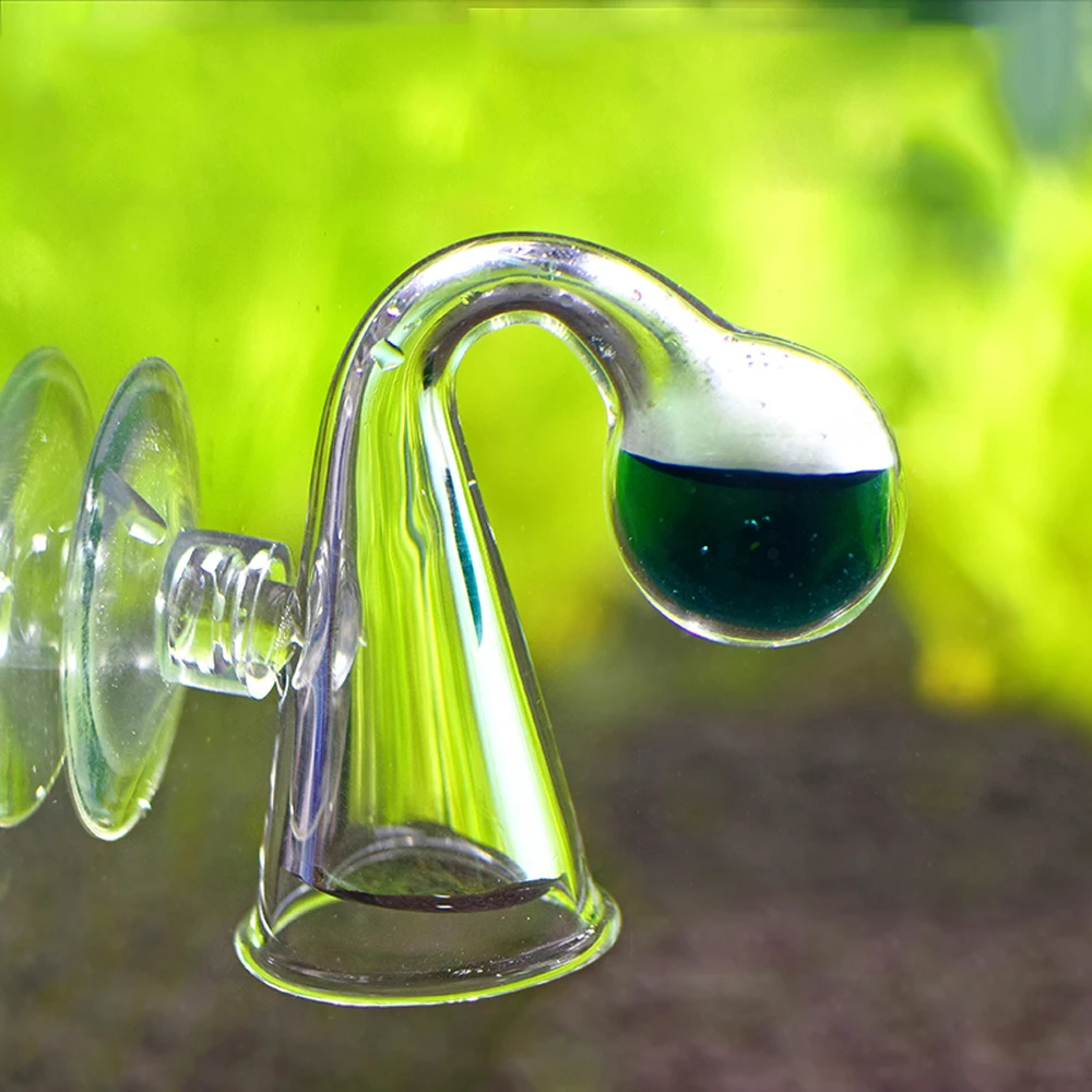 Acquario Co2 Monitor Glass Drop Checker Indicatore Tester Fish Tank Vetro Diffuso