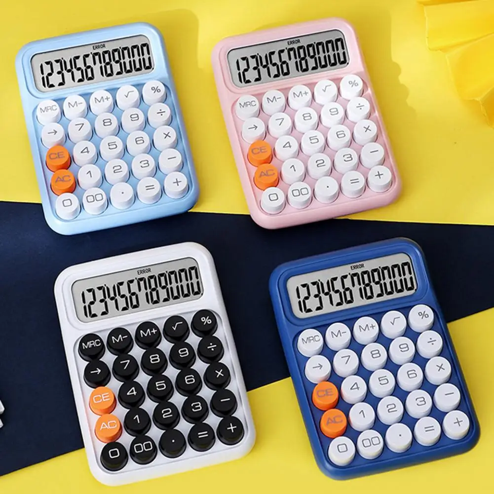 CuteJellyBeansMechanicalKeyboardCalculatorOfficeStudentExamCalculator12digitDisplay