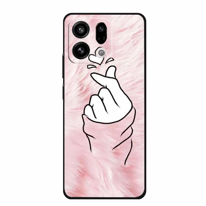 Sleek Black Silicone Soft Back Phone Case
