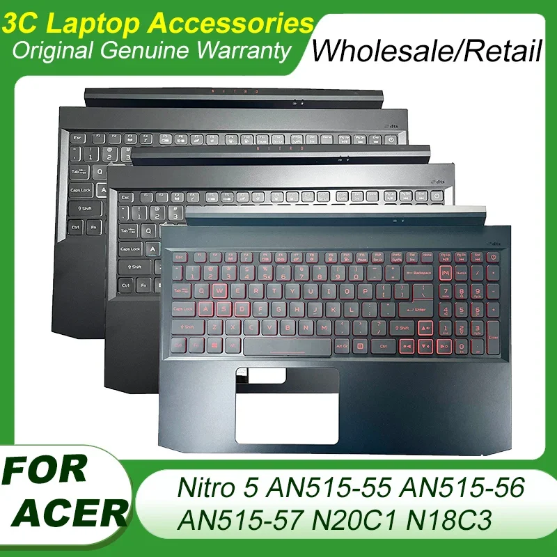 

Original Gamer RGB Backlight Keyboard For Acer Nitro 5 AN515-55 AN515-56 AN515-57 N20C1 N18C3 Laptop Palmrest Upper Cover Case