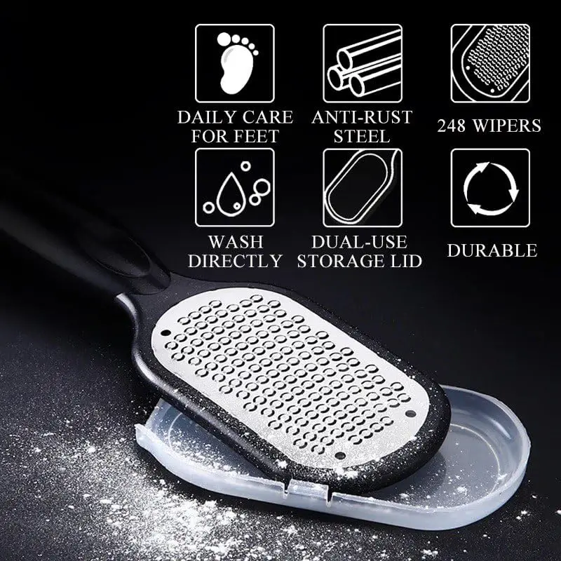 1 Pcs Professional Stainless Steel Foot File Callus Remover Scraper Pedicure Tools Dead Skin Remove For Heels Feet Care Products