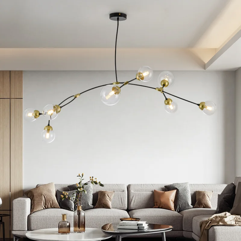 

Modern Led Magic Bean Chandelier Nordic Pendant Lights for Living Room Bedroom Dinning Room Home Decoration Lighting Fixture
