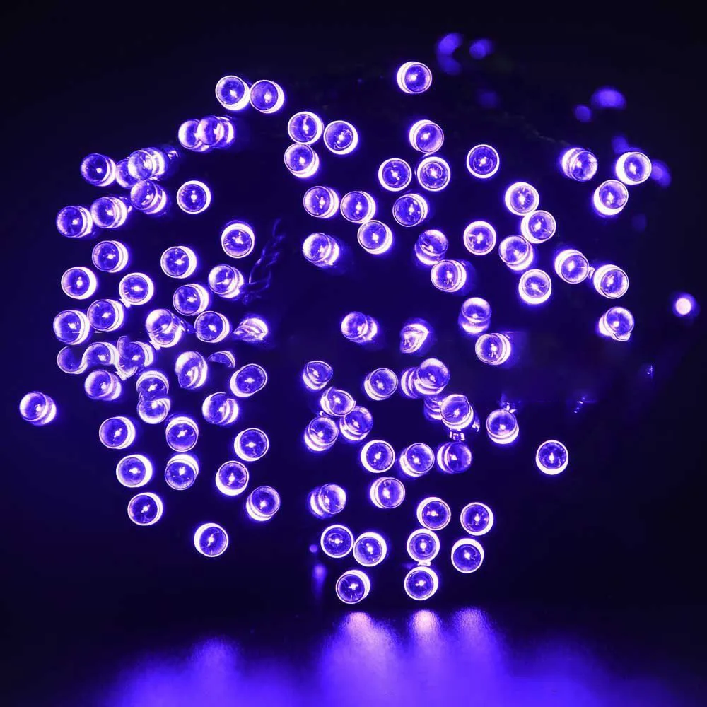 Solar-Powered LED Fairy Light Garland for Outdoor Decor – 8-Mode Garden, Wedding, and Birthday Ambiance Lighting
