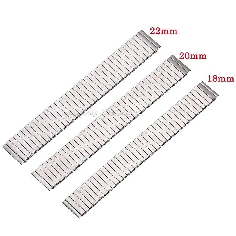 Sleek Stainless Steel Elastic Watchband - Universal Fit, Unisex Design