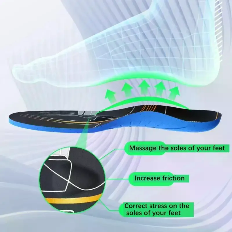 Carbon Fiber Shock-Absorbing Lightweight Sports Insoles