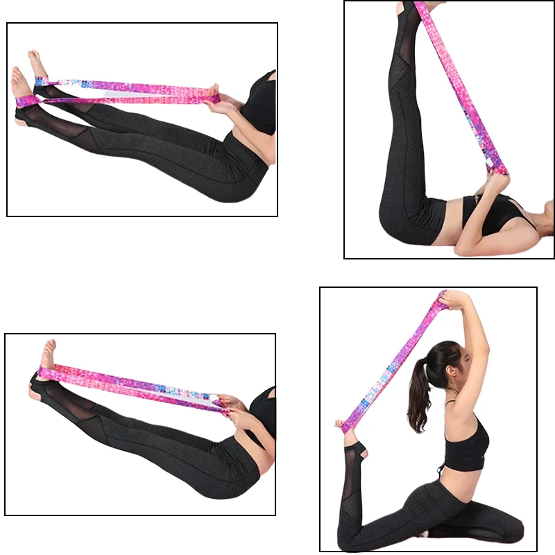 Yoga Mat Strap Belt Adjustable Sports Sling Shoulder Carry Strap Belt Exercise Stretch Fitness Equiment Elastic Yoga