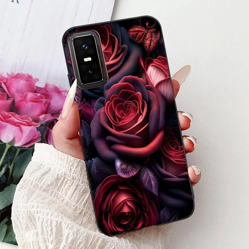 Cool Dragon Tiger Painted Soft Silicone Phone Case