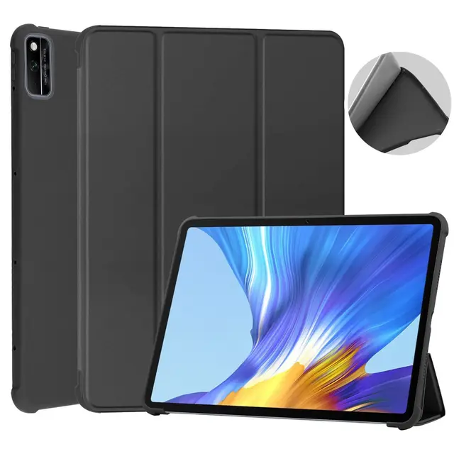 CXTcase Custodia per Huawei MediaPad T5 10 10.1 2018, Leggero Portafogli Funzione Supporto Custodia Huawei MediaPad T5 2018, Magnetica Tavoletta Cover Huawei MediaPad T5 10 10.1 2018,Sky Wolf