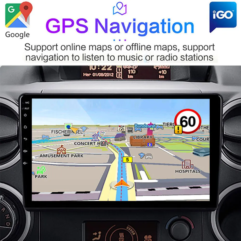 2 Din Android 4G Carplay WIFI GPS Navigation Car Multimedia Player Head Unit For Citroen Berlingo 2 B9 Peugeot Partner 2008-car multimedia player