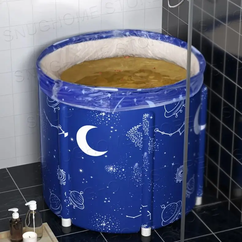 Adult Bathtub Ice Bath Thickened Foldable Adult Full Body Bathtub Household Children's