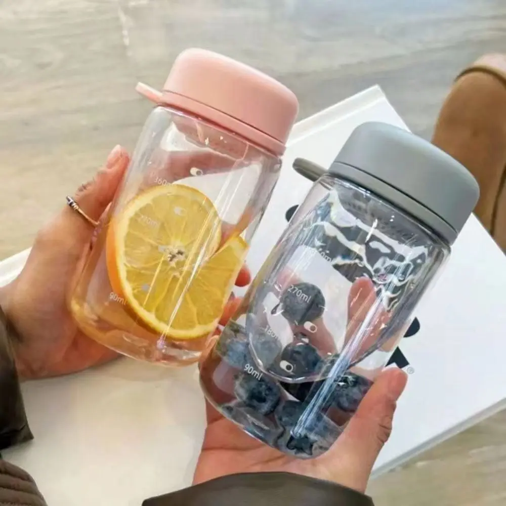 Portable Leakproof 450ml Plastic Water Bottle with Tea Infuser - Ideal for Students and Summer Drinks
