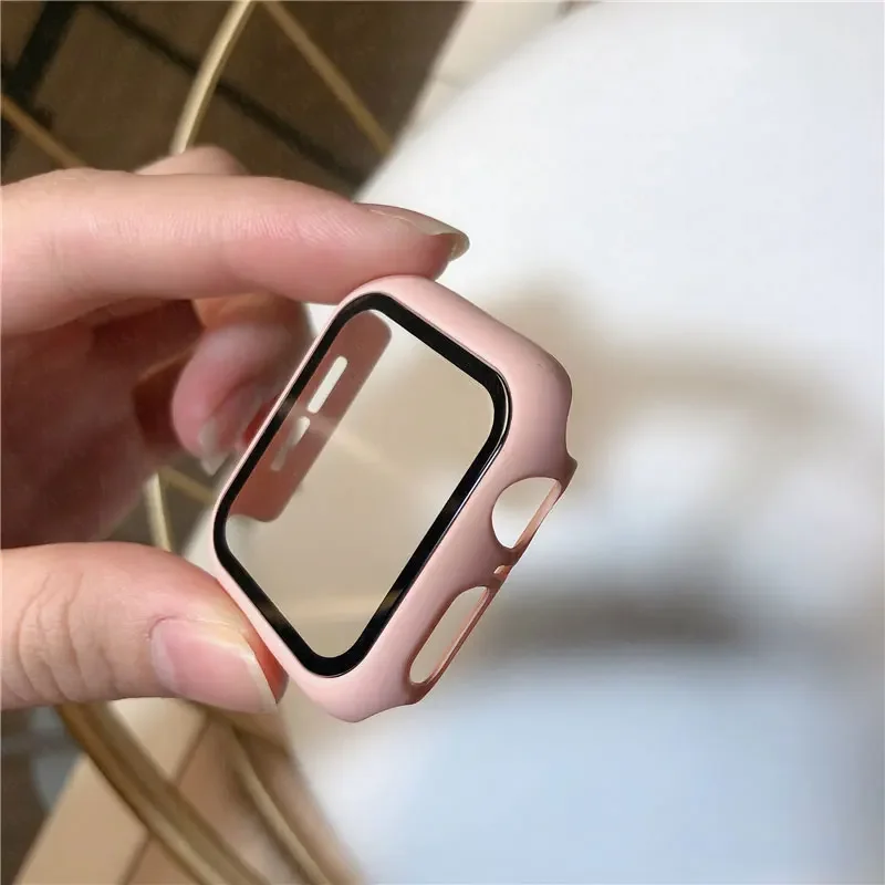Premium Screen Protector Case with Glass Cover - Apple Watch Accessories