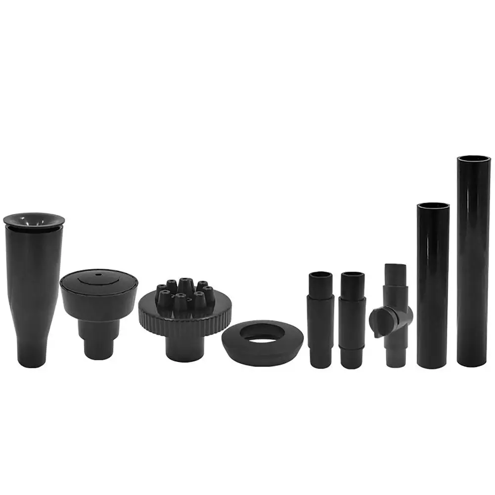 Fountain Pump Nozzle Set Adjustable Height Waterfall Sprinkler Spray Heads For Submersible Pump 9pcs