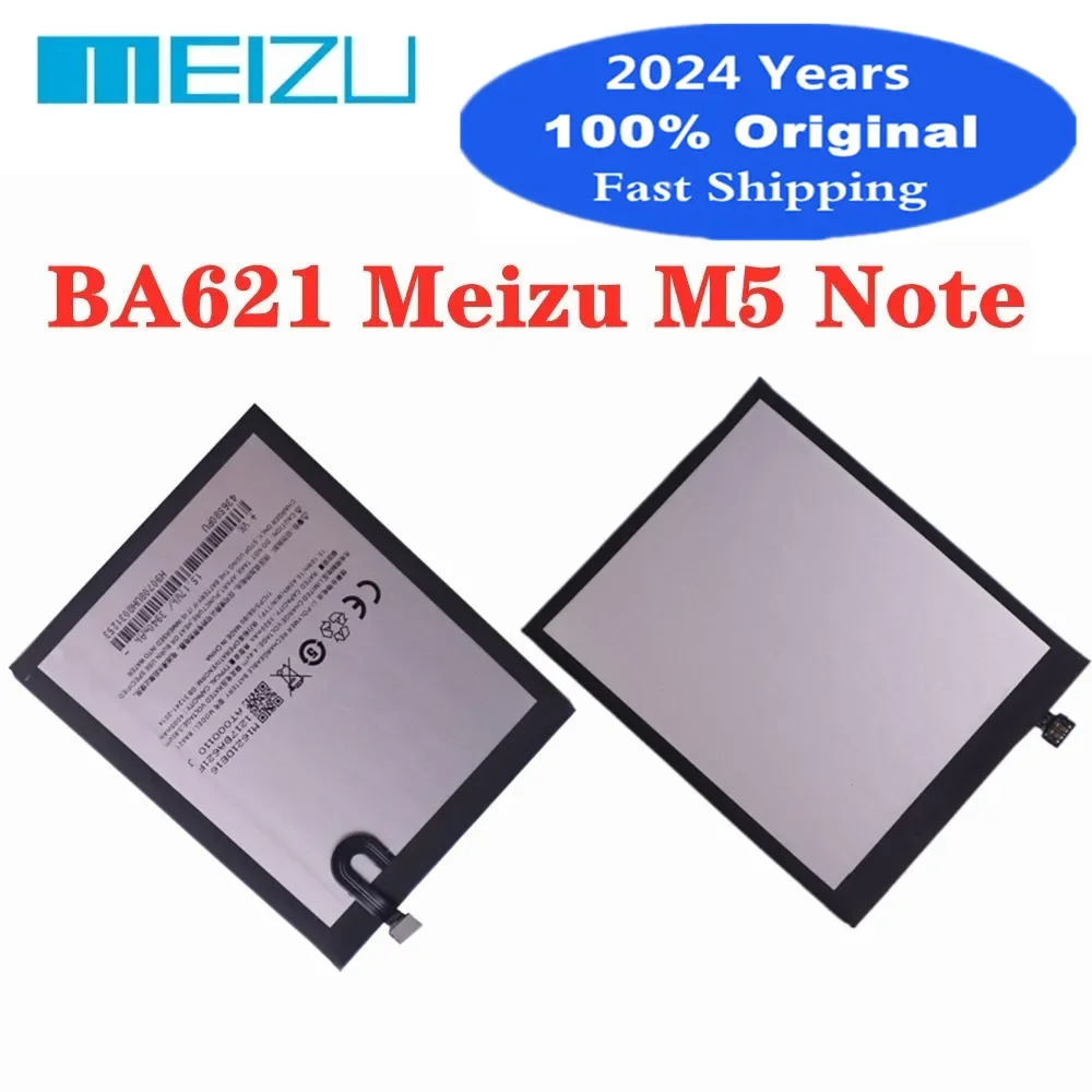 

2024 Years 4000Ah Original Battery BA621 For Meizu Note 5 M5 Note5 M621H M621M M621N M621Q Phone Bateria Battery Fast Shipping