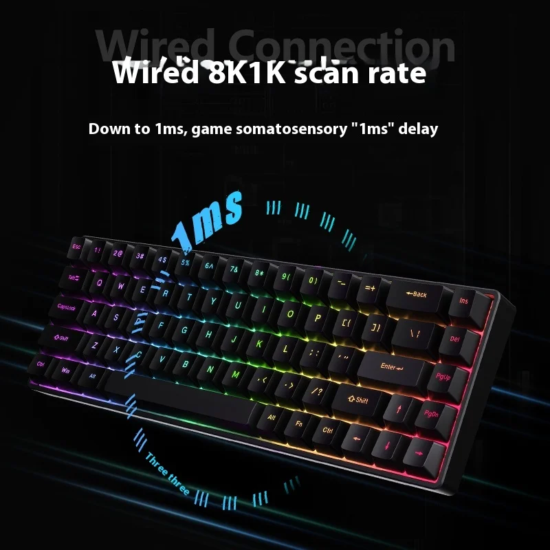 Vter Fighting 68 Magnetic Axis Esports Keyboard Low Latency