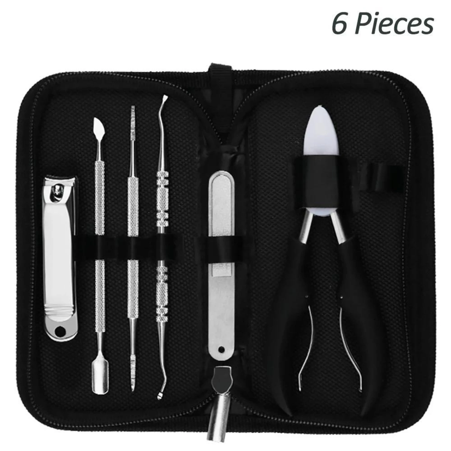 Manicure Set Pedicure Kit Nail Clipper Stainless Steel Professional Nail Cutter Tools Ingrown Toenails Nipper with Travel Case