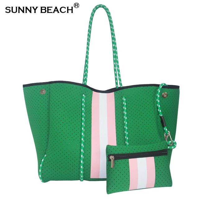 Sunny Beach Casual Office Luxury Bag Large Bag Woman Shoulder Bag Travel Bag  Big Tote Neoprene Bags Swimming Outdoors - Shoulder Bags - AliExpress