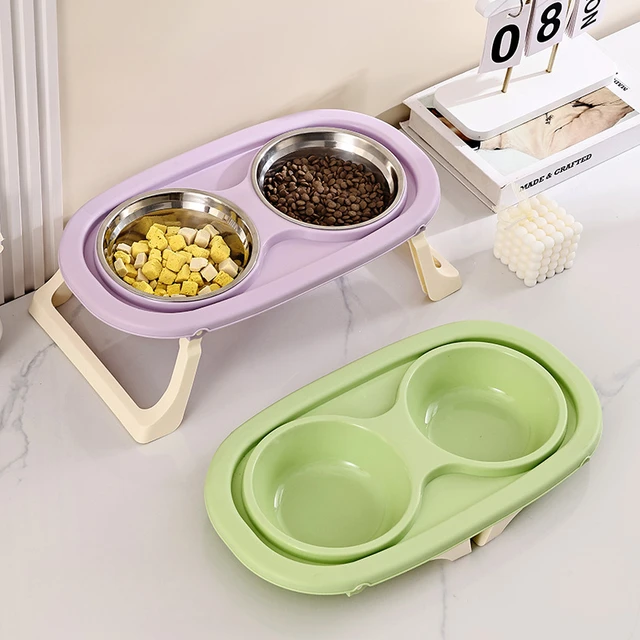 elevated Pet Cat Bowl Feeder Cat Food Bowl With Water Fountain Double Bowl Drinking Raised Stand Dish Bowls For Cats elevated Pet Cat Bowl Feeder Cat Food Bowl With Water Fountain Double Bowl Drinking Raised Stand Dish Bowls For Cats
