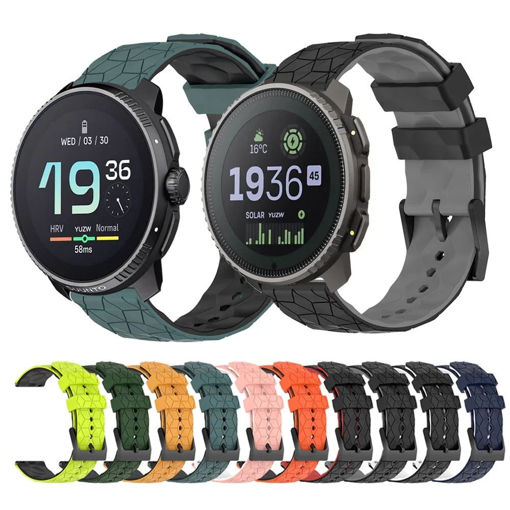 20 22Mm Cinturino Sportivo Per Suunto Race/Cinturino Verticale Per Suunto 9 Peak Pro Dlc/5 Peak/3 Braccialetto Da Polso Morbido Fitness