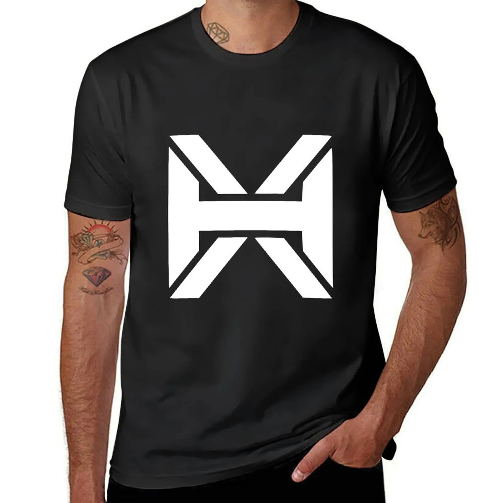 Футболка Xdinary Heroes KPop с логотипом HD, белые мужские футболки большого размера с графическим принтом, большие и высокие