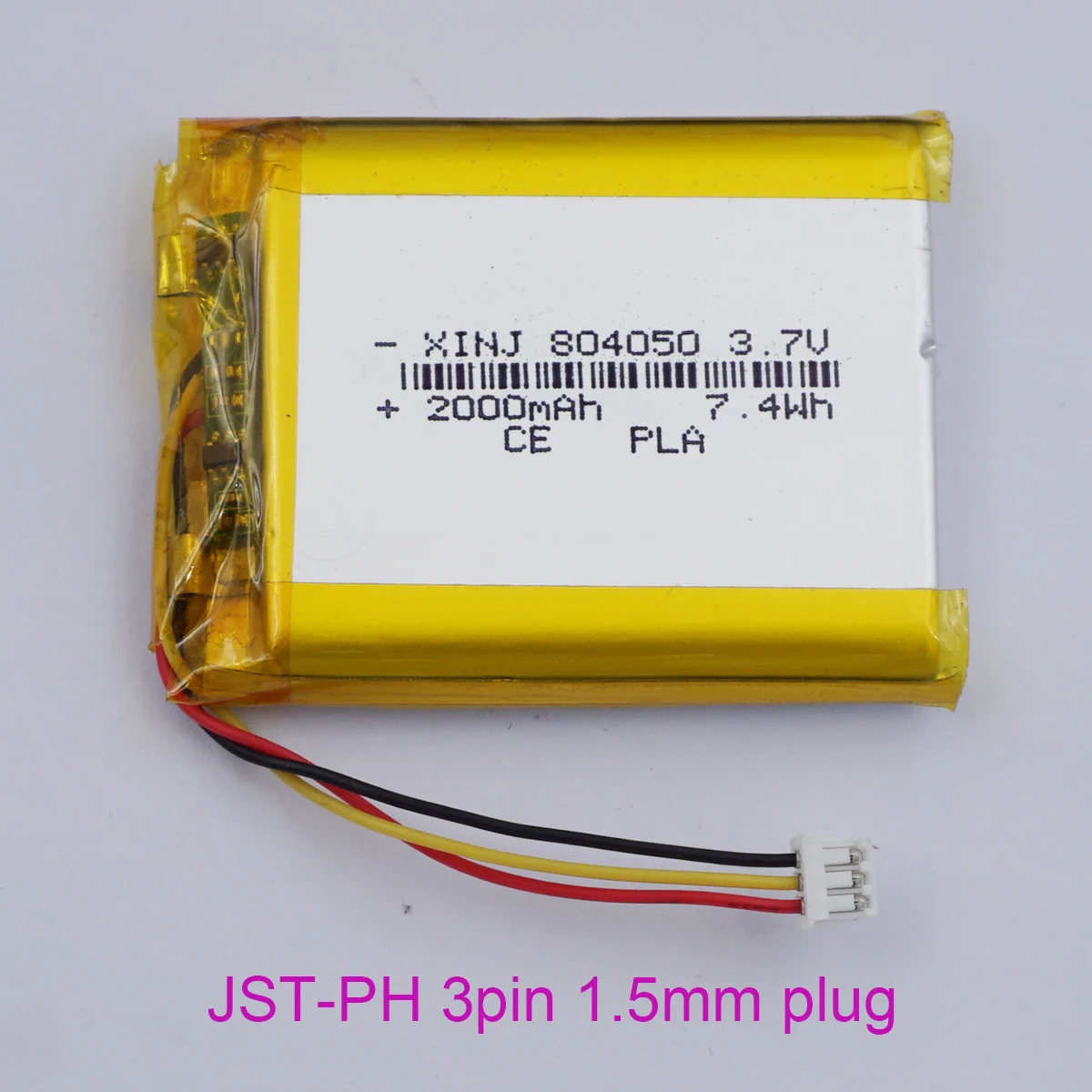 3.7V 2000mAh 7.4Wh 804050 NTC Thermistor Replacement Rechargeable Li ...