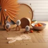 Bamboo Rabbit Tray Easter Bunny Cooked Food Plate Delicatessen Animal Shaped Serving Buuny Decor Board Farmhouse Platter 5