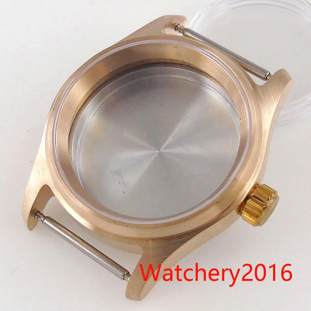 

36mm Tandorio Sapphire Glass Small Bronze Watch Case For NH35 NH35A 2824 PT5000 200M Waterproof Diving Watch Case Screw In Crown