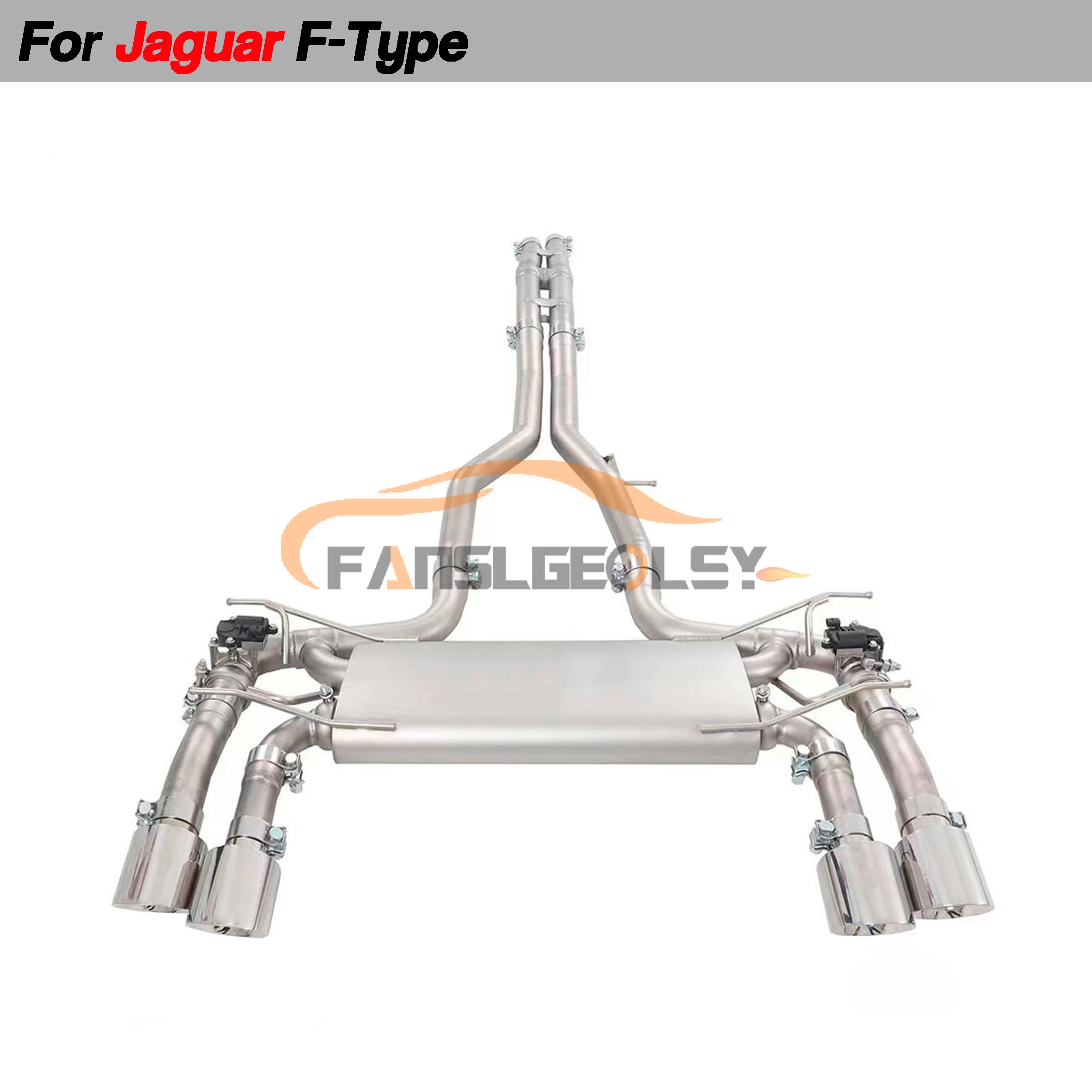 

For Jaguar F-Type 3.0T Stainless Steel Catback Performance Exhaust System Valve With Muffler Pipes Tuning exhaust assembly